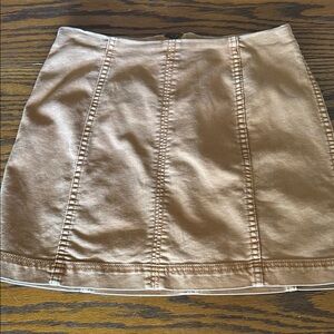 Free People Tan Mini Skirt Casual
